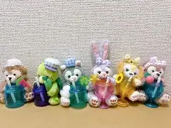 新品タグ付東京ディズニーシーダッフィー＆フレンズぬいぐるみストラップ６点セット