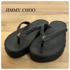 JIMMY CHOO ジミーチュウ　厚底ラバーサンダル　ブラック　25cmのサムネイル