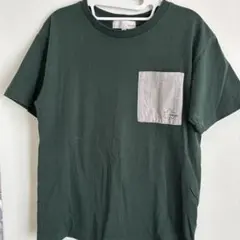 キッズ　ジュニア　半袖　Tシャツ　緑　カーキ　LOGOSDAYS サイズ160のサムネイル