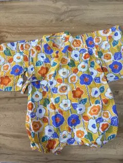 美品 ソウソウ SOU・SOU 京都 知多木綿 文 大帷 短丈 花丸文様 M＼アイボリー カットソー ブラウス 花柄【2400014791549】 SOU・SOU 知多木綿 大帷 短丈 椿文 薄花色 - メルカリ