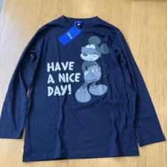 【新品タグ付】Disney ミッキーマウス 長袖カットソー ナイトウェア 150