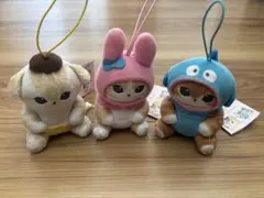 新品　mofusand モフサンド サンリオキャラクターズ　 マスコット　コラボ