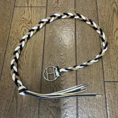 エルメス　サッシュベルト　シルバーHバックル