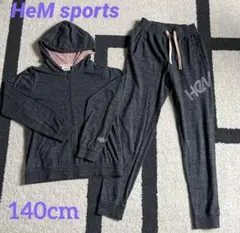 HeM sports セットアップ　キッズ　スウェット上下　140cm 女の子