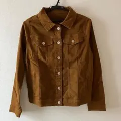 ブラウン 新品 デニムジャケット 春服 キャメル レディース S カジュアル