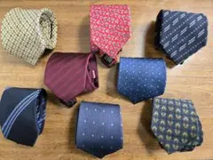 ブランド多数ネクタイ8本まとめ売り SAVILE ROW他 ビジネスフォーマル