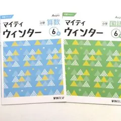 【未使用】【冬期テキスト】 マイティウィンター 小6 算数・国語
