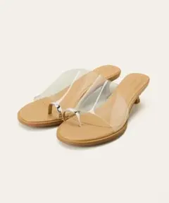 LE VERNIS Toe ring sandals クリア 23.5のサムネイル