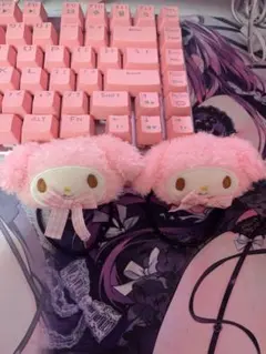 ♥︎ マイメロディ ヘアゴム フェイス形ポニーテールホルダー サンリオ ♥︎のサムネイル