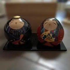 【美品】大内人形　大内塗　お雛様　雛人形　美男美女　ひな人形