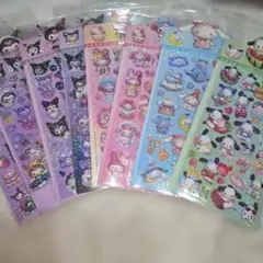 ステッカー　８シート　クロミ　マイメロ　ポチャッコ　シナモロール　シール