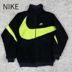 《美品》NIKE フリースジャケット メンズ ブラック 黄色 S