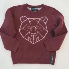 EMPORIO ARMANI バーガンディ トレーナー 6A (118CM)