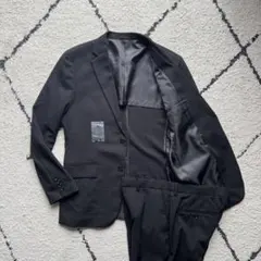 GU スーツ　セットアップ　ストレッチ　ブラック　Lサイズ