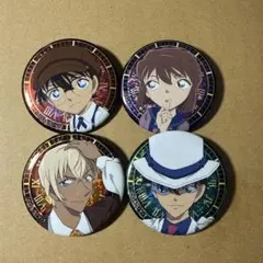 名探偵コナン ホログラム缶バッジ 4点セット