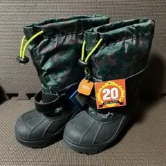 [新品未使用] 20cm Columbia 子ども用スノーブーツ 迷彩柄