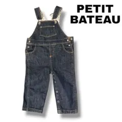 PETIT BATEAU デニムオーバーオール★12m／74cm