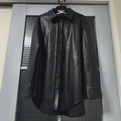 ZARA フェイクレザージャケット オーバーサイズシャツ