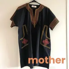 【美品】motherコード刺繍チュニックワンピースのサムネイル