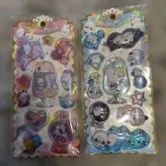 正規品 シマエナガ　キラキラウォーターインシール ユニコーン ねこ うさぎ 2枚