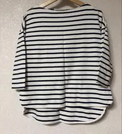 2/24(火)迄の出品　ロペピクニック　ボートネック　ボーダーカットソー　M