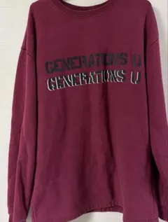 GUESS GENERATIONS トレーナー ボルドー M