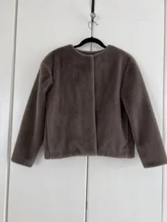 UNIQLO スムースヤーンフリースノーカラージャケット　Mサイズ