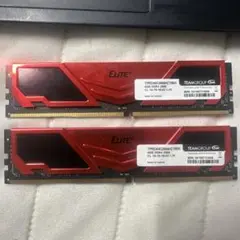ELITE DDR4 8GB メモリ レッド - メルカリ