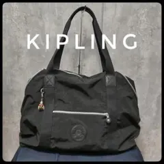 ✅️　Kipling　ボストンバッグ　B4対応　黒　旅行　大容量のサムネイル