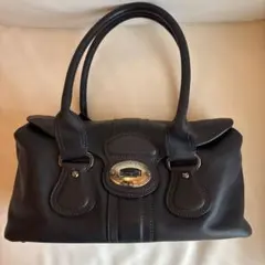 TOD'S 黒レザー ハンドバッグ
