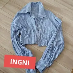 INGNI ショート丈ブラウス　笑む