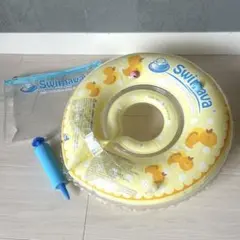 【美品】Swimava 子供用浮き輪 アヒル柄