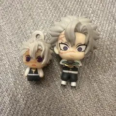 鬼滅の刃　不死川実弥　2点セット　ちょこっとひっかけフィギュア　びっくらたまご