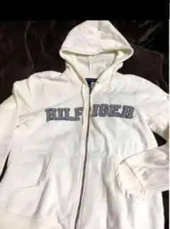 Tommy Hilfiger ホワイト パーカー メンズ　トミーフィルフィガー