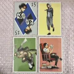 進撃の巨人 原作 リヴァイ ポストカード 4枚
