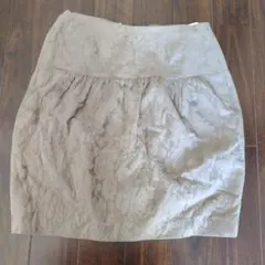 BEAUTY&YOUTH ベージュ タイトスカート S