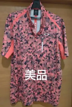 【美品】OAKLEY オークリー 迷彩柄ポロシャツ XL ゴルフウェア