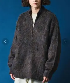 FREAK’S STORE ¥6,996 シャギーニット ハーフジップ