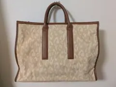 【値下げ】LE VERNI レオパード柄 トートバッグ