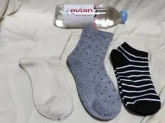 3足セット ソックス ホワイト グレー ブラック