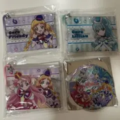 わんだふるぷりきゅあ　カラビナ付きミニクリアポーチ　キラキラ缶ミラー　かっぱ寿司