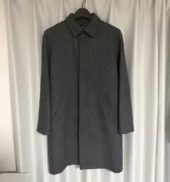 A.P.C. gray wool balmacaan coat