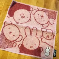 ミッフィー　フレンズ　 ハンカチ ピンク 25cm