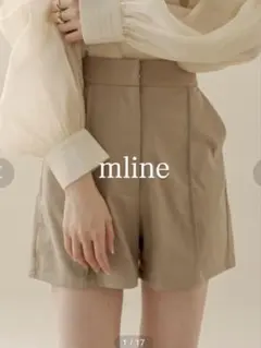 mystic mline シンプルショートパンツ ベージュ