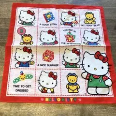 J*)様 【美品】平成レトロ　ハローキティ ハンカチ 1992年製