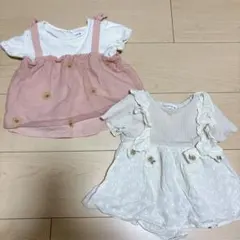 mamaraku ひまわり　半袖トップス　2枚セット