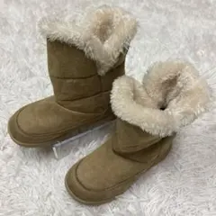 【SYUNSOKU】ムートンブーツ スノー 防寒 幅広 3E 21cm