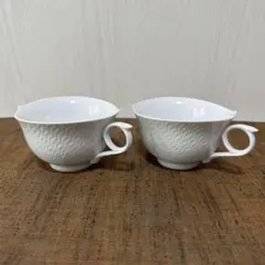 【Meissen】マイセン　波の戯れ　マグカップ　2客　美品！