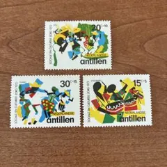 オランダ領アンティル 1972年　切手3種セット