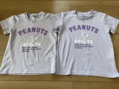 PEANUTS スポーツ Tシャツ 姉妹コーデ　120.110